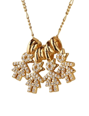 Collar de niña Luckyly Darcy de baño de oro 14 K