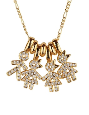 Collar de niño Luckyly Darcy de baño de oro 14 K