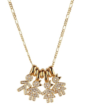 Collar de niño Luckyly Darcy de baño de oro 14 K