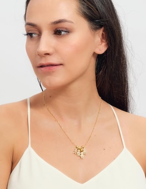 Collar de niño Luckyly Darcy de baño de oro 14 K