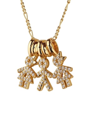 Collar de niño Luckyly Darcy de baño de oro 14 K