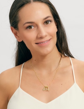Collar de niño Luckyly Darcy de baño de oro 14 K