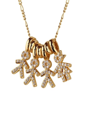 Collar de niño Luckyly Darcy de baño de oro 14 K
