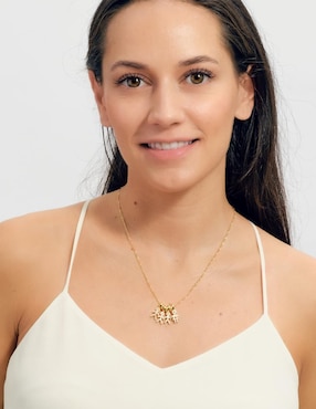 Collar de niño Luckyly Darcy de baño de oro 14 K
