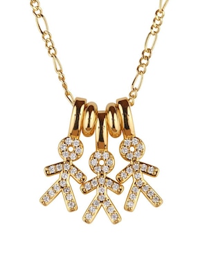 Collar de niño Luckyly Darcy de baño de oro 14 K
