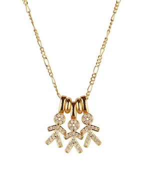 Collar de niño Luckyly Darcy de baño de oro 14 K