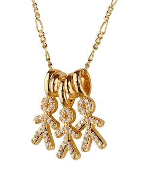 Collar de niño Luckyly Darcy de baño de oro 14 K