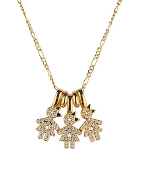 Collar de niña Luckyly Darcy de baño de oro 14 K