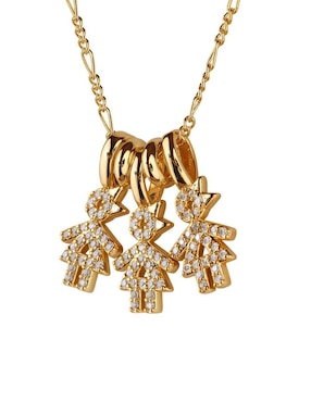 Collar de niña Luckyly Darcy de baño de oro 14 K