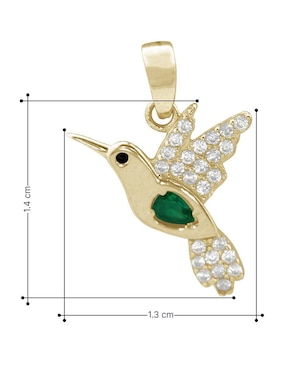 Dije de colibrí Horoz de oro