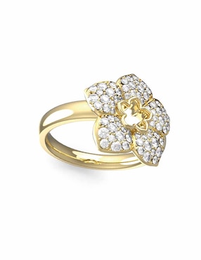 Anillo De Flor GUESS Shining Winter Circonita