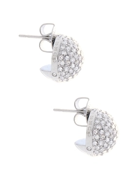 Broqueles redondos Guess Calypso con acabado pavé circonita