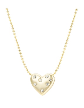 Set collar y aretes Carmela Mía Corazones de plata P 925 zirconia