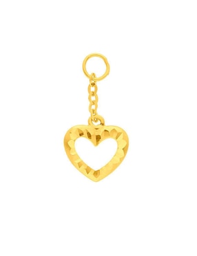 Charm De Corazón Joyerías Bizzarro De Oro Amarillo 14 K