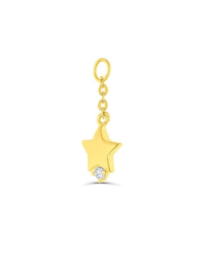 Charm de estrella Joyerías Bizzarro de oro amarillo 14 K