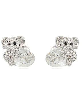 Aretes de koala Mayfer Joyería con acabado brillante