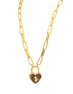 Collar de corazón Aurela 18K
