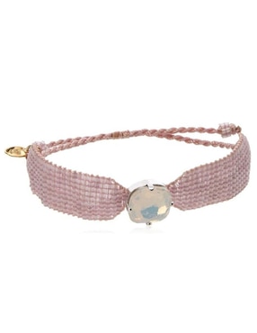 Pulsera Mayfer Joyería Con Acabado Baño Rodio