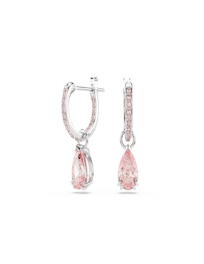 Aretes Corto De Gota Swarovski Attract Con Acabado Brillante Cristal