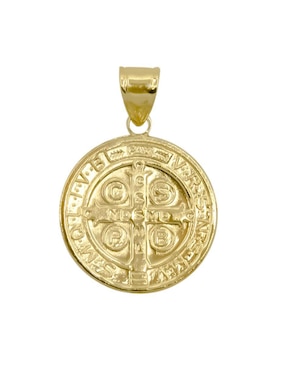 Dije circular Boscaini san benito de plata P 925