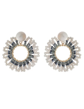 Aretes circulares Sofia Blum perla