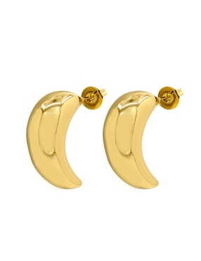Aretes Oro Angelus con acabado brillante