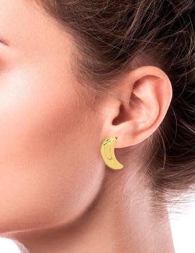 Aretes Oro Angelus con acabado brillante