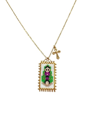 Collar Koua Itz de baño de oro 24 K