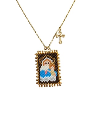 Collar Koua Itz de baño de oro 24 K