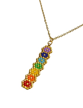 Collar Koua Itz de baño de oro 24 K