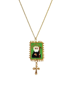 Collar Koua Itz de baño de oro 24 K