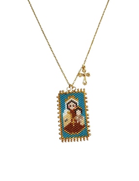 Collar Koua Itz de baño de oro 24 K