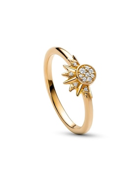 Anillo Pandora Moments de plata P 925 zirconia cúbica con acabado baño de oro