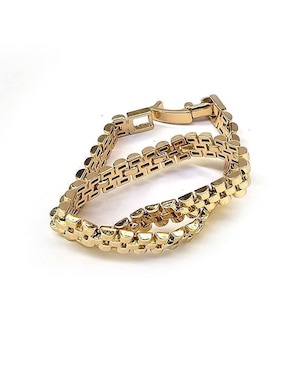 Pulsera Moon de oro laminado 8 k Grecas