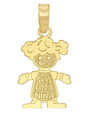 Collar Con Dije De Niña Horoz De Oro 10 K