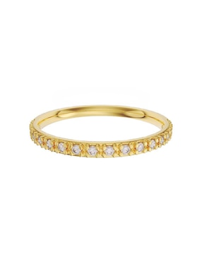 Churumbela Redonda Fonelli 14 K De Oro Zirconia