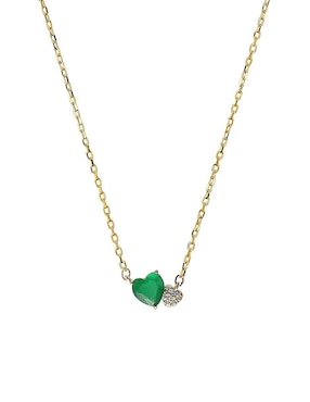 Collar de corazón Sofia Blum de plata P 925