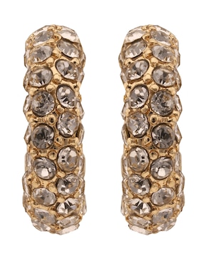Arracadas Anne Klein Walking On Sunshine con acabado pavé
