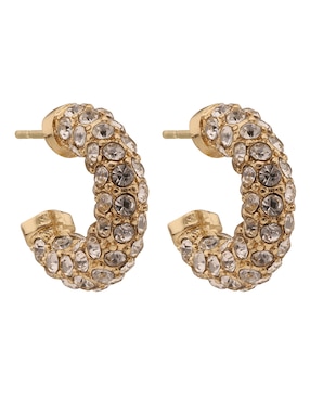 Arracadas Anne Klein Walking On Sunshine con acabado pavé
