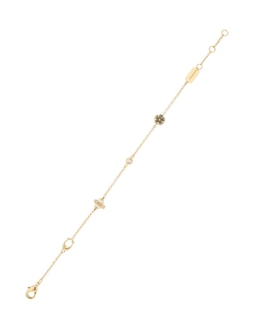 Pulsera Coach 3.1 Mday Pearls And Florals con acabado brillante