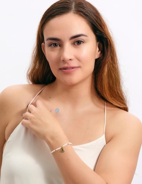 Pulsera Luckyly de baño de oro 18 K Annie Corazón