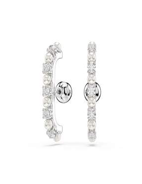 Aretes Swarovski Matrix Pearl con acabado brillante