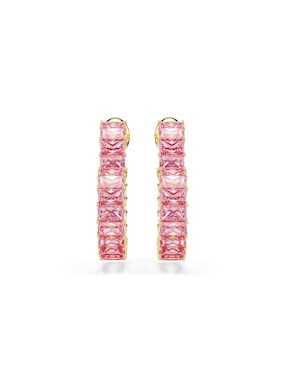 Aretes de corazón Swarovski con acabado brillante