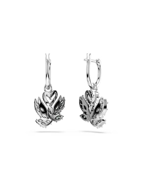 Aretes de cisne Swarovski con acabado brillante