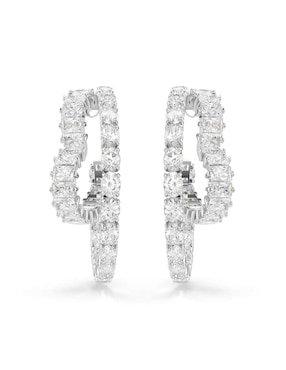 Aretes de corazón Swarovski con acabado brillante