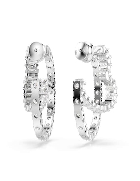 Aretes de corazón Swarovski con acabado brillante