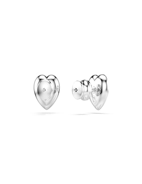 Broqueles de corazón Swarovski con acabado brillante