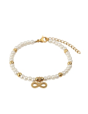 Pulsera Luckyly con perla 18 k Annie Infinito
