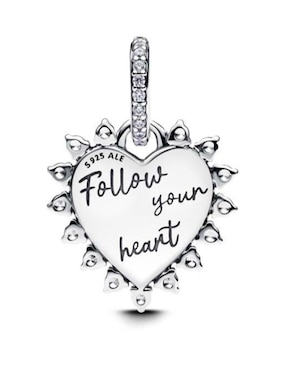Charm de corazón Pandora moments de plata P 925