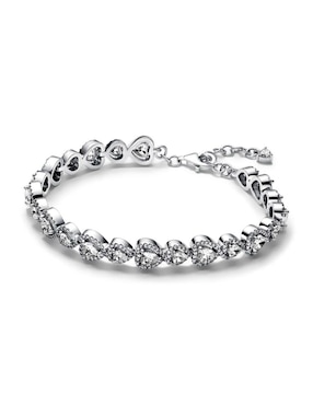 Brazalete Pandora de plata P 950 con acabado pulido